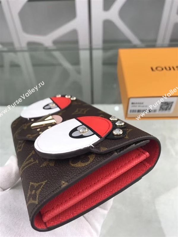 replica M64464 Louis Vuitton LV Sarah Wallet Lovely Bird Monogram Canvas Purse Bag 