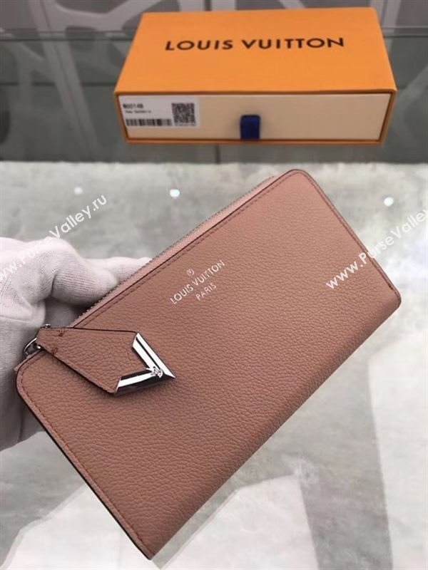 replica M60148 Louis Vuitton LV Comete Wallet Real Leather Purse Bag Pink