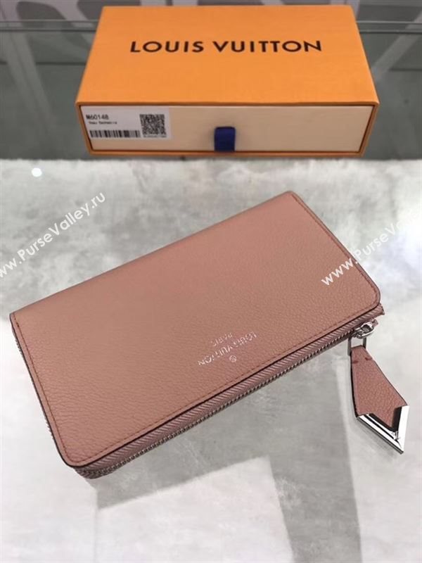 replica M60148 Louis Vuitton LV Comete Wallet Real Leather Purse Bag Pink