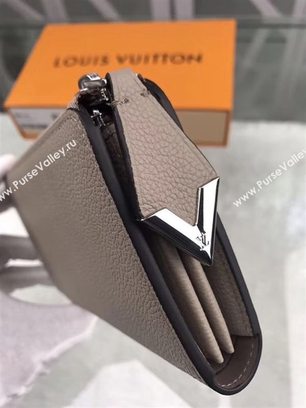 replica M60147 Louis Vuitton LV Comete Wallet Real Leather Purse Bag Apricot