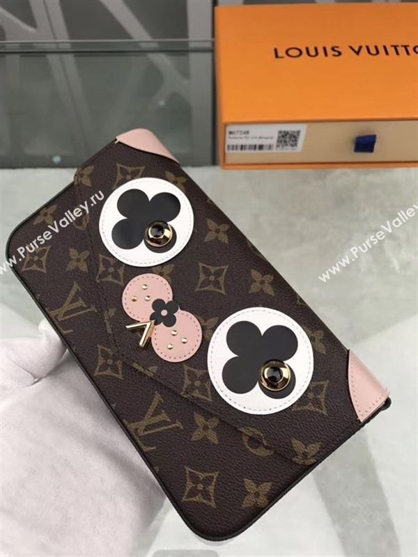 replica M67248 Louis Vuitton LV Pochette Felicie Wallet Clutch Dog Monogram Canvas Purse Bag