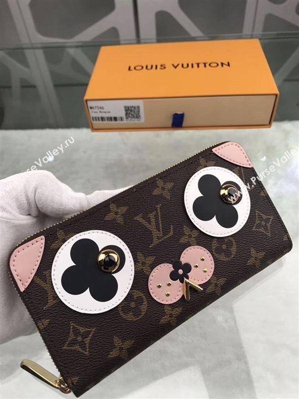 replica M67246 Louis Vuitton LV Zippy Wallet Dog Monogram Canvas Purse Bag