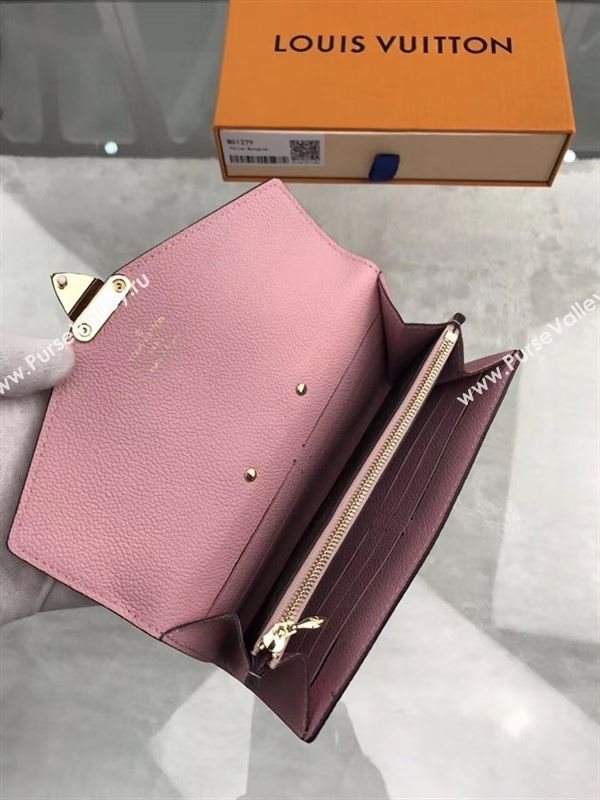 replica M61279 Louis Vuitton LV Pallas Wallet Monogram Canvas Purse Bag Pink