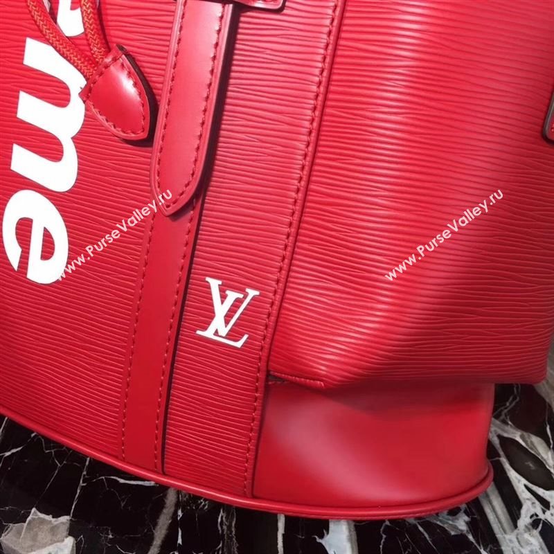 replica LV Louis Vuitton Supreme Christopher PM Backpack Epi Leather Bag M41709 Red