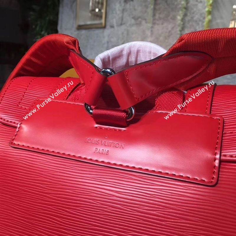 replica LV Louis Vuitton Supreme Christopher PM Backpack Epi Leather Bag M41709 Red