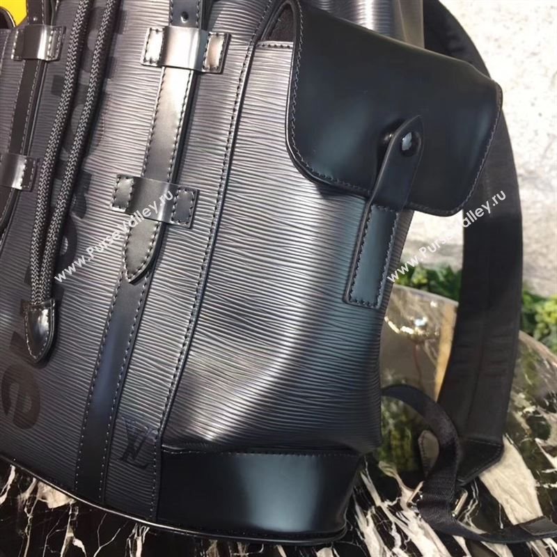 replica LV Louis Vuitton Supreme Christopher PM Backpack Epi Leather Bag M41709 Black