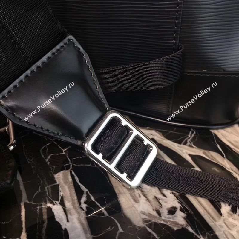 replica LV Louis Vuitton Supreme Christopher PM Backpack Epi Leather Bag M41709 Black
