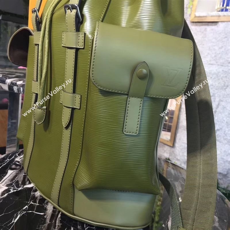 replica LV Louis Vuitton Supreme Christopher PM Backpack Epi Leather Bag M41709 Green