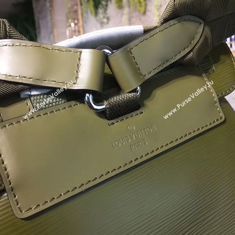 replica LV Louis Vuitton Supreme Christopher PM Backpack Epi Leather Bag M41709 Green