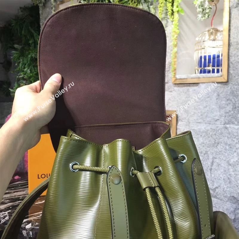 replica LV Louis Vuitton Supreme Christopher PM Backpack Epi Leather Bag M41709 Green