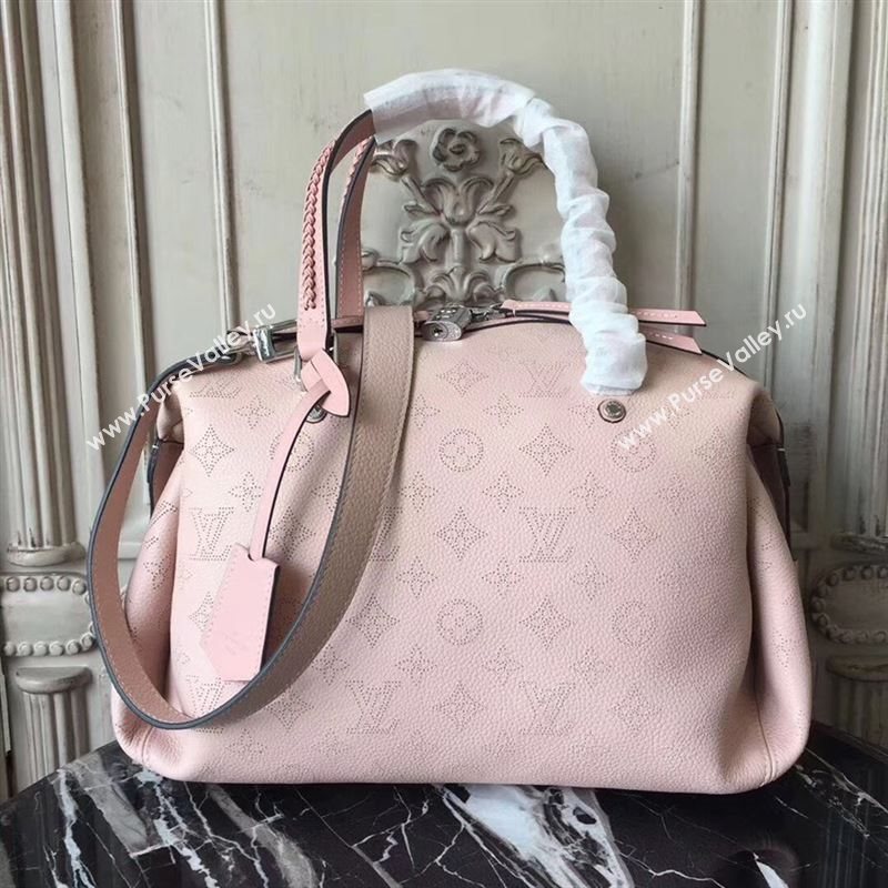 replica LV Louis Vuitton Asteria Handbag Monogram Real Leather Bag M54673 Pink