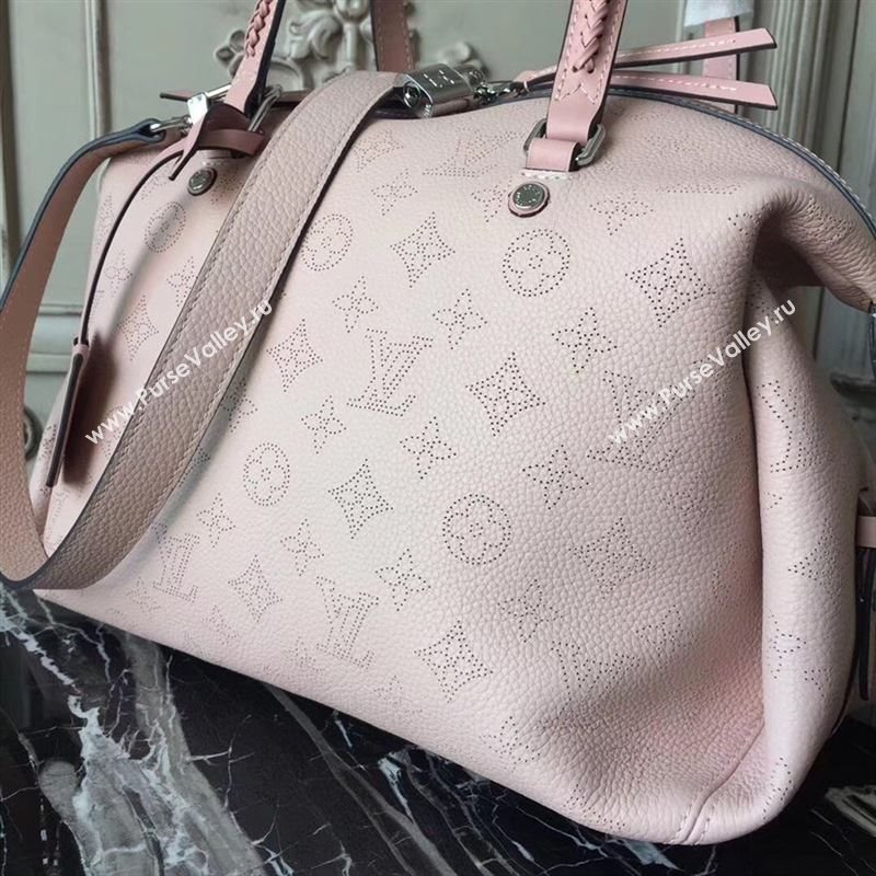 replica LV Louis Vuitton Asteria Handbag Monogram Real Leather Bag M54673 Pink