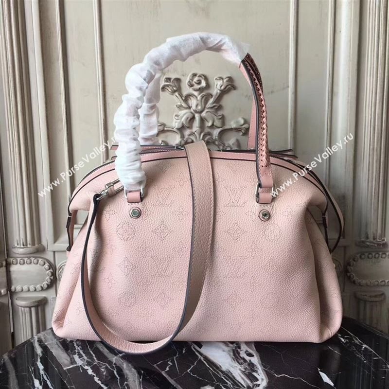 replica LV Louis Vuitton Asteria Handbag Monogram Real Leather Bag M54673 Pink