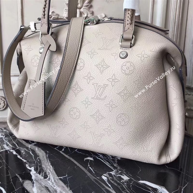 replica LV Louis Vuitton Asteria Handbag Monogram Real Leather Bag M54672 Apricot