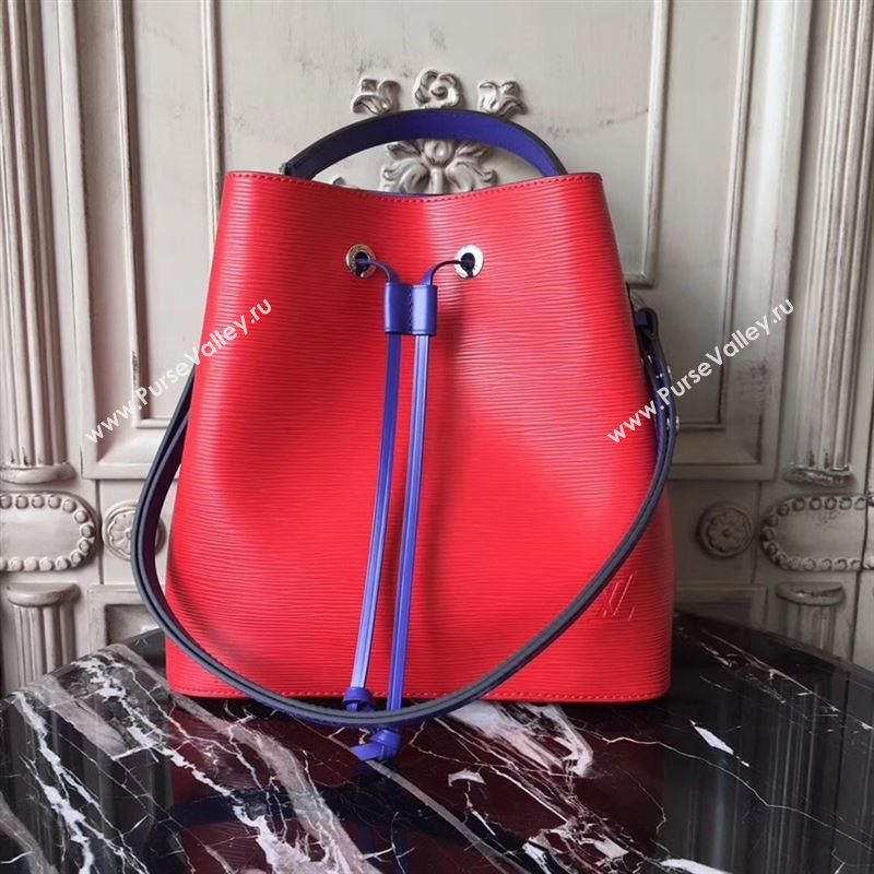 replica LV Louis Vuitton Neonoe Bucket Bag Epi Leather Handbag M54365 Red