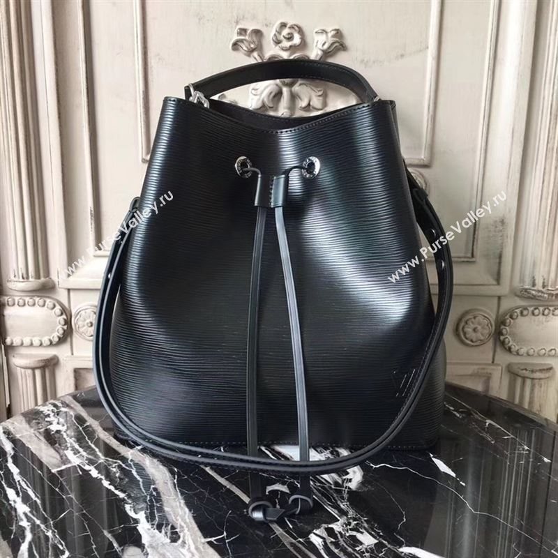 replica LV Louis Vuitton Neonoe Bucket Bag Epi Leather Handbag M54366 Black