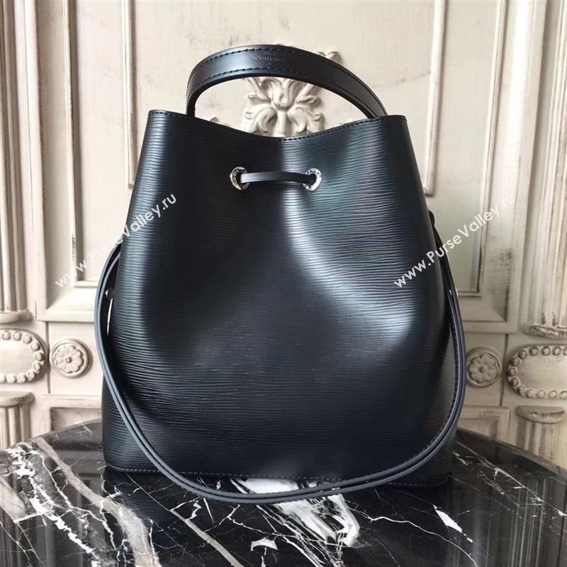 replica LV Louis Vuitton Neonoe Bucket Bag Epi Leather Handbag M54366 Black