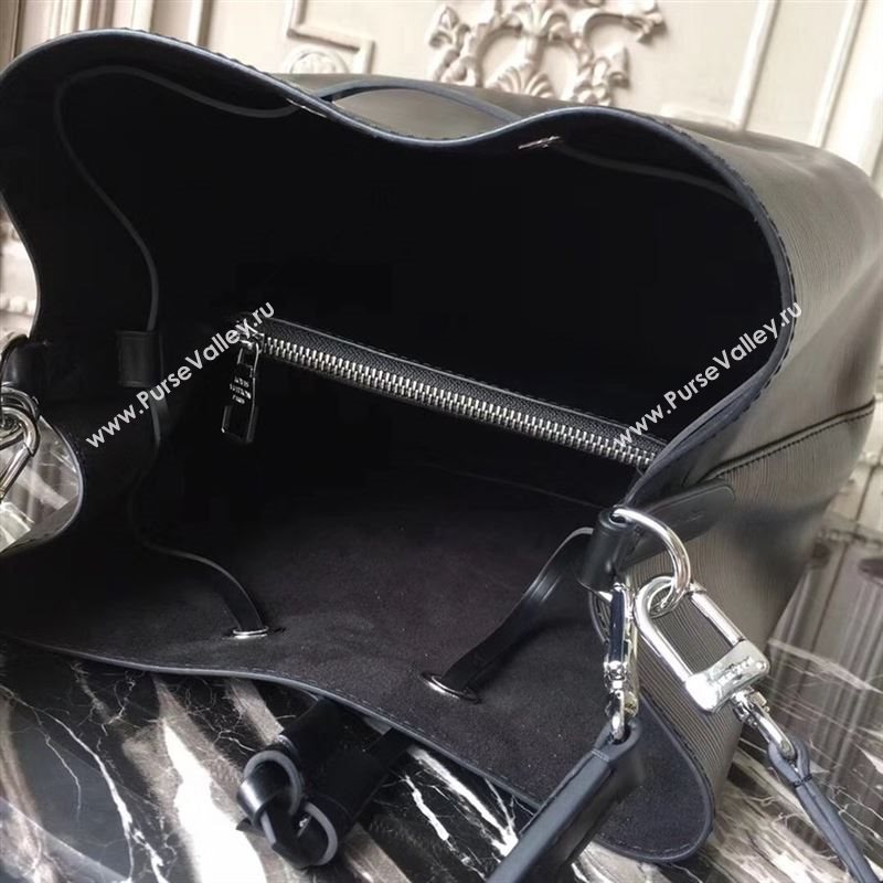 replica LV Louis Vuitton Neonoe Bucket Bag Epi Leather Handbag M54366 Black