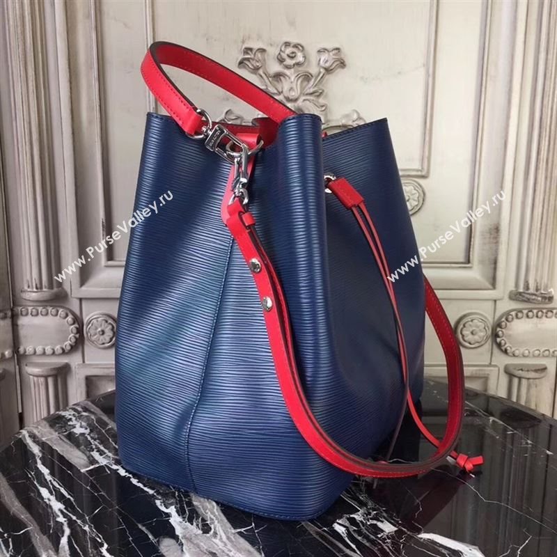 replica LV Louis Vuitton Neonoe Bucket Bag Epi Leather Handbag M54367 Navy