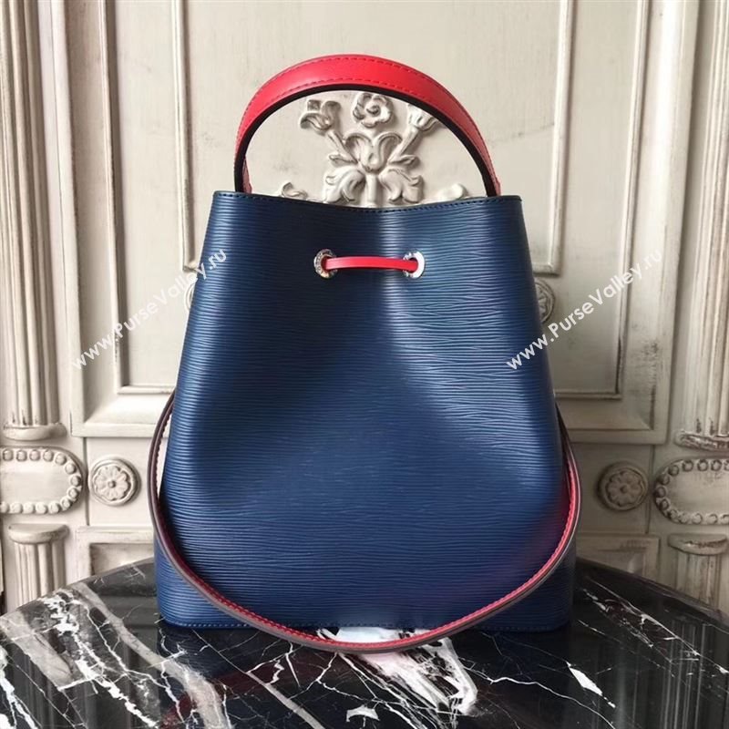 replica LV Louis Vuitton Neonoe Bucket Bag Epi Leather Handbag M54367 Navy