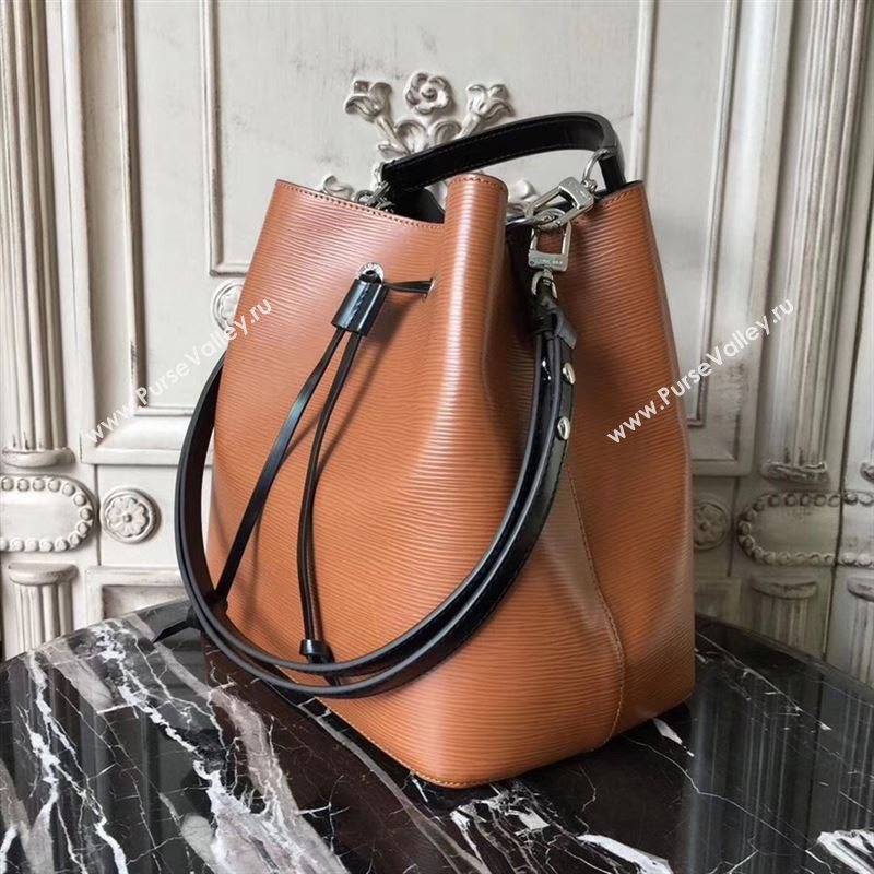 replica LV Louis Vuitton Neonoe Bucket Bag Epi Leather Handbag M54366 Brown