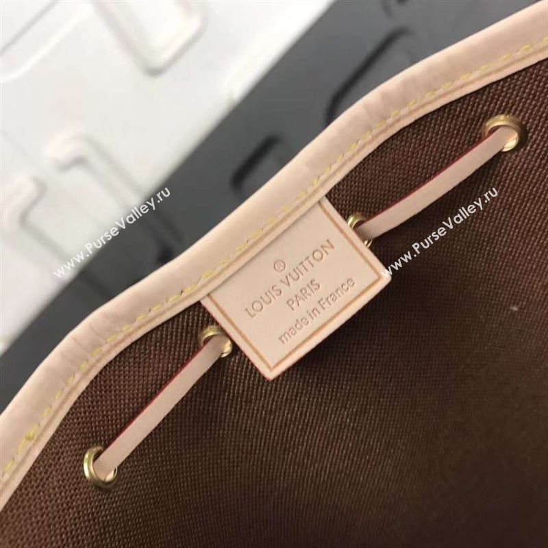 replica LV Louis Vuitton Nano Noe Bucket Handbag Monogram Dog Shoulder Bag M41346 Brown