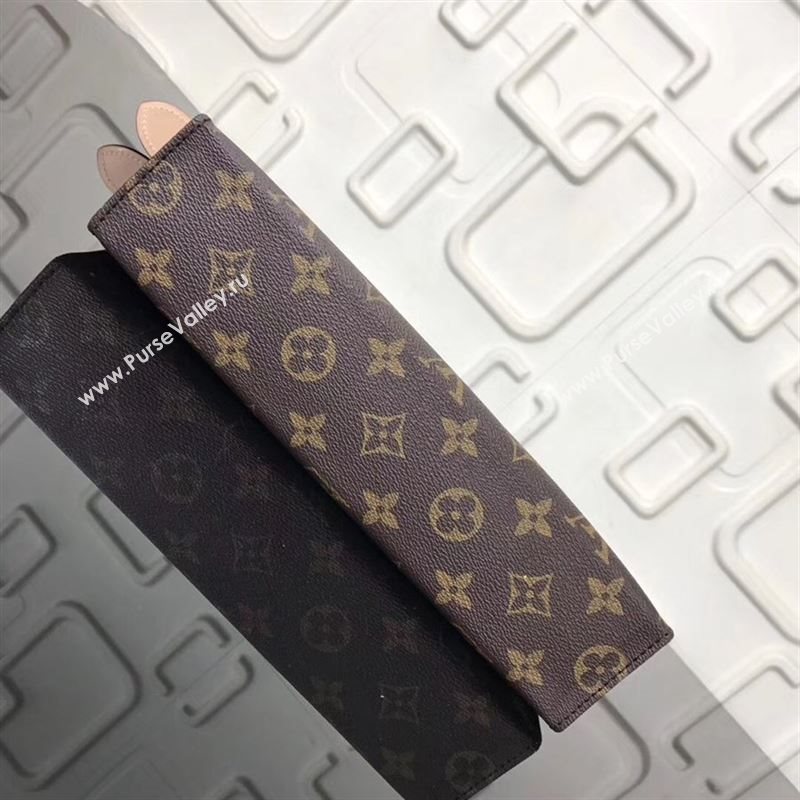 replica Louis Vuitton LV Monogram Dog Clutch Bag Handbag M47542 Brown
