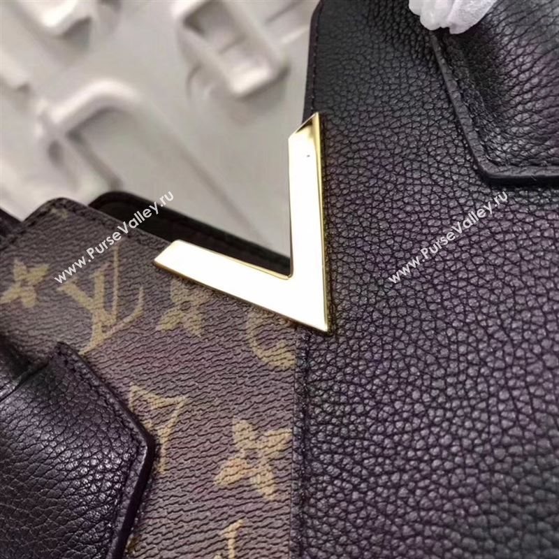 replica Louis Vuitton LV Kimono Handbag Monogram Leather Tote Bag M40460 Black