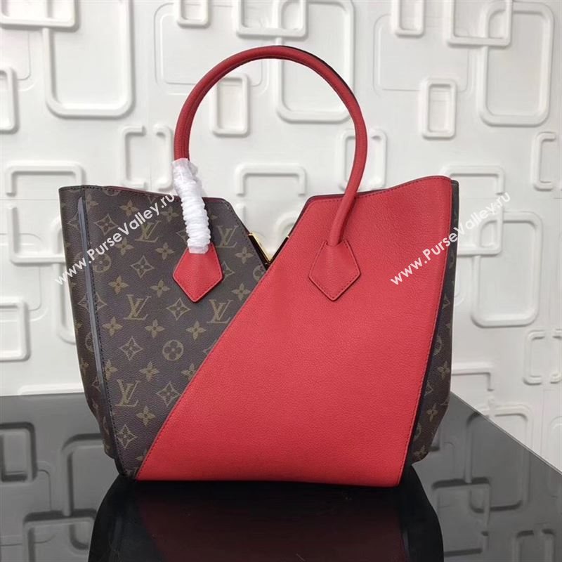replica Louis Vuitton LV Kimono Handbag Monogram Leather Tote Bag M40459 Red