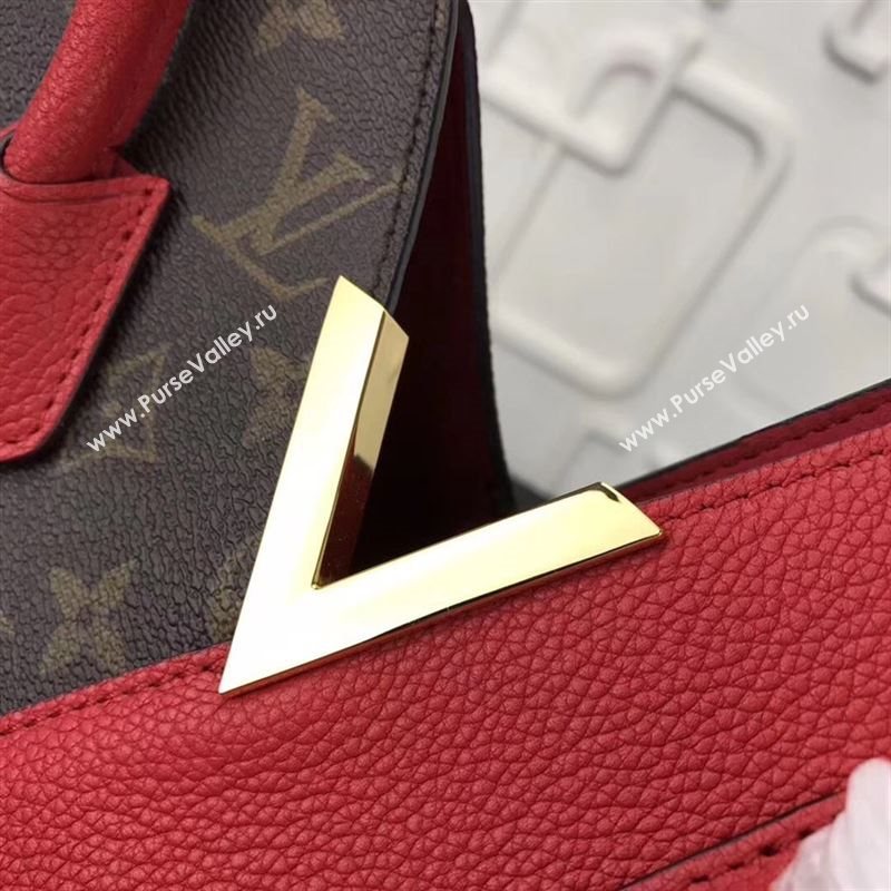 replica Louis Vuitton LV Kimono Handbag Monogram Leather Tote Bag M40459 Red