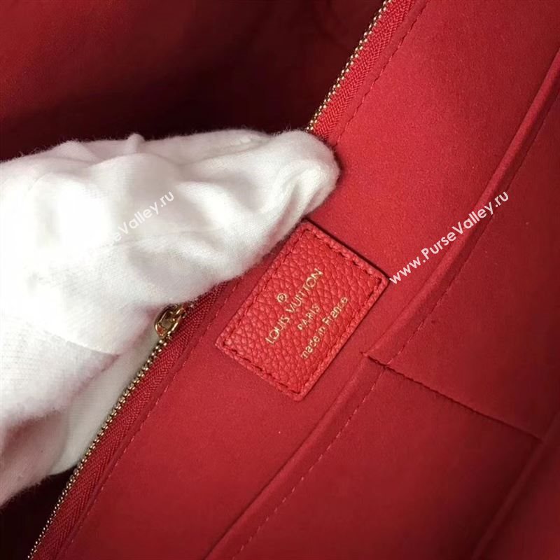 replica Louis Vuitton LV Kimono Handbag Monogram Leather Tote Bag M40459 Red