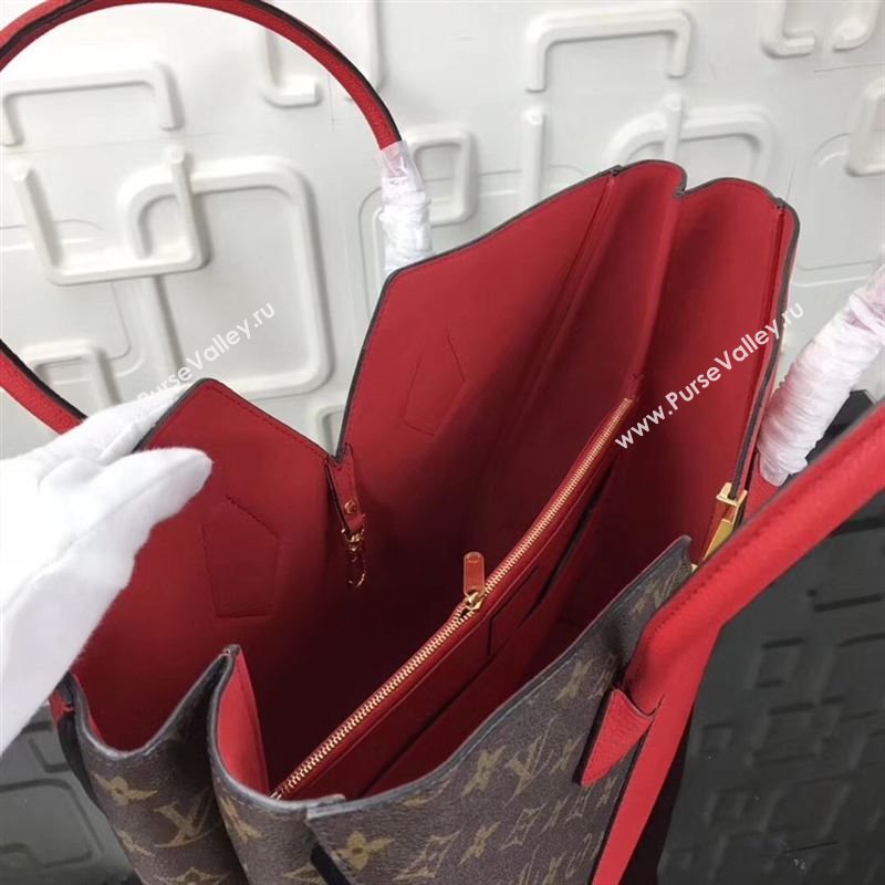 replica Louis Vuitton LV Kimono Handbag Monogram Leather Tote Bag M40459 Red