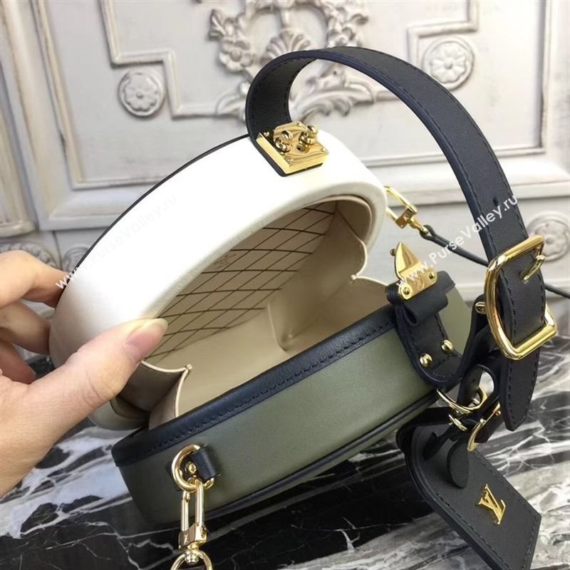 replica Louis Vuitton LV Petite Boite Chapeau Handbag Real Leather Shoulder Bag M43514 Green