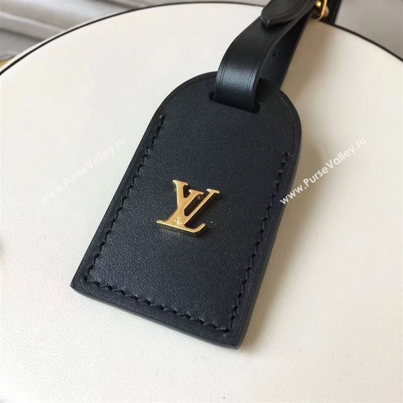 replica Louis Vuitton LV Petite Boite Chapeau Handbag Real Leather Shoulder Bag M43514 White