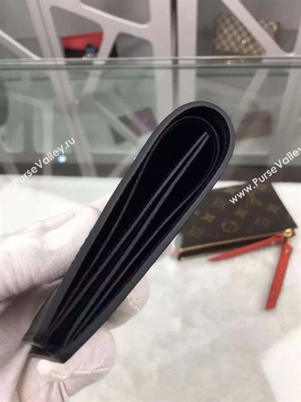 replica M60332 Louis Vuitton LV Slender Wallet Epi Leather Purse Bag Black