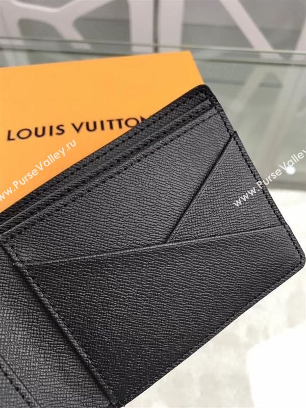 replica M64439 Louis Vuitton LV Multiple Wallet Monogram Eclipse Purse Bag Gray