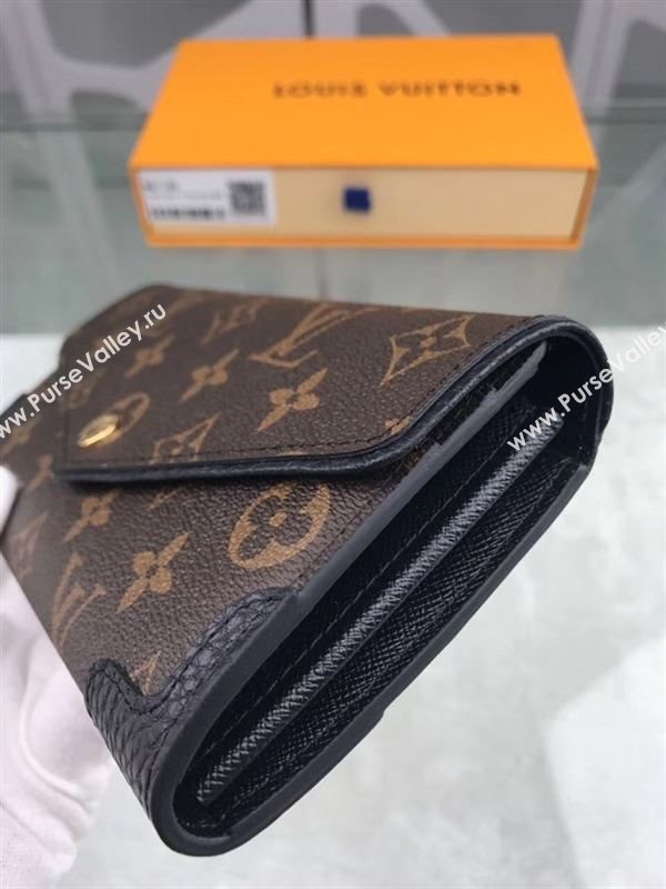 replica M61186 Louis Vuitton LV Sarah Wallet Retiro Monogram Canvas Purse Bag Black