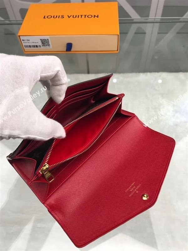 replica M61184 Louis Vuitton LV Sarah Wallet Retiro Monogram Canvas Purse Bag Red