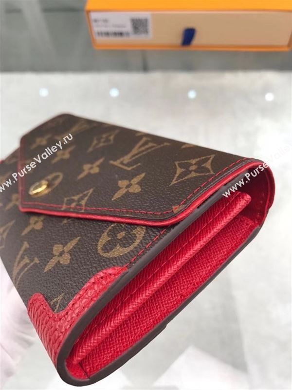 replica M61184 Louis Vuitton LV Sarah Wallet Retiro Monogram Canvas Purse Bag Red