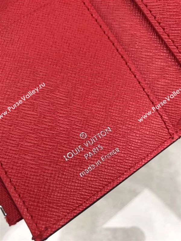 replica M64212 Louis Vuitton LV Supreme Chain Wallet Epi Leather Purse Bag Red