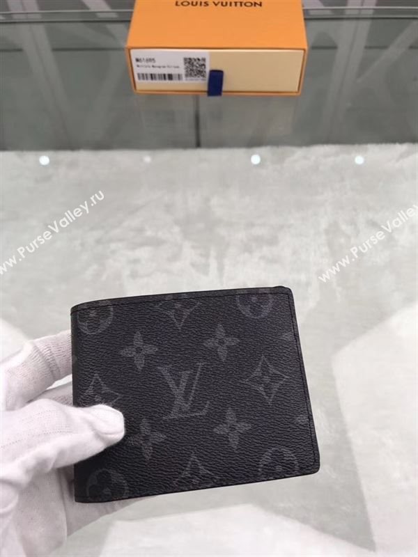 replica M61695 Louis Vuitton LV Multiple Wallet Monogram Canvas Purse Bag Gray