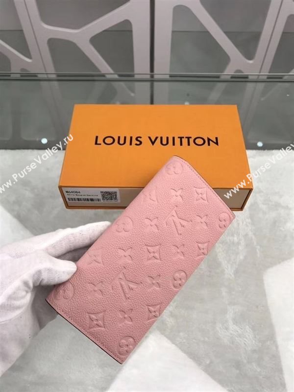 replica M64084 Louis Vuitton LV Emilie Wallet Monogram Leather Purse Bag Pink