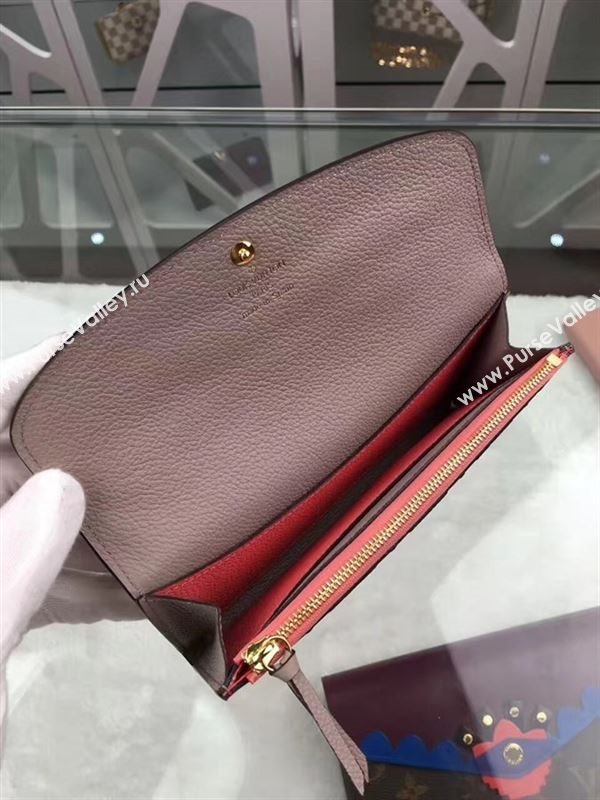replica M62370 Louis Vuitton LV Emilie Wallet Monogram Leather Purse Bag Cherry