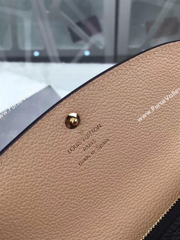 replica M62369 Louis Vuitton LV Emilie Wallet Monogram Leather Purse Bag Black