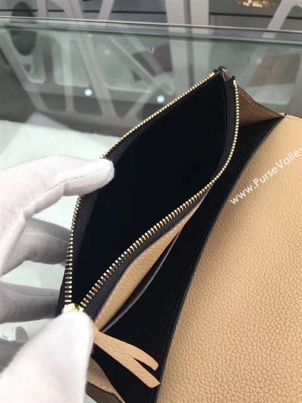 replica M62369 Louis Vuitton LV Emilie Wallet Monogram Leather Purse Bag Black