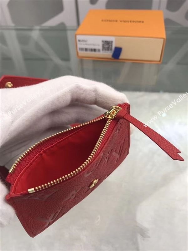 replica M64061 Louis Vuitton LV Victorine Wallet Monogram Leather Purse Bag Red