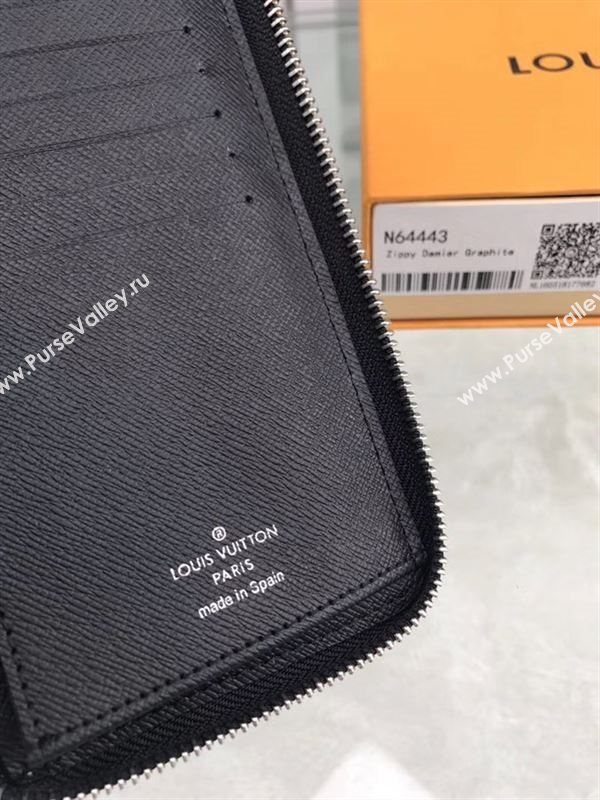 replica N64443 Louis Vuitton LV League Zippy Wallet Vertical Damier Canvas Purse Bag