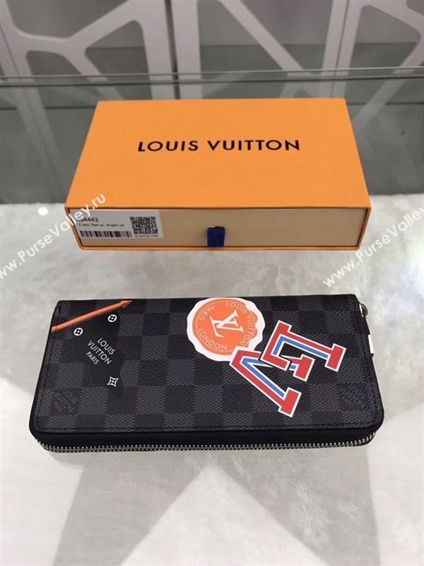replica N64443 Louis Vuitton LV League Zippy Wallet Vertical Damier Canvas Purse Bag