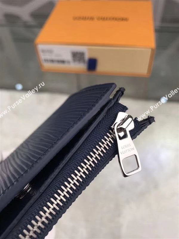 replica M64008 Louis Vuitton LV Smart Wallet Epi Leather Purse Bag Navy