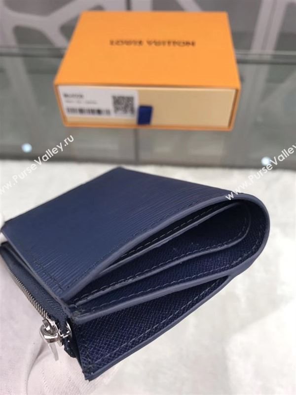 replica M64008 Louis Vuitton LV Smart Wallet Epi Leather Purse Bag Navy